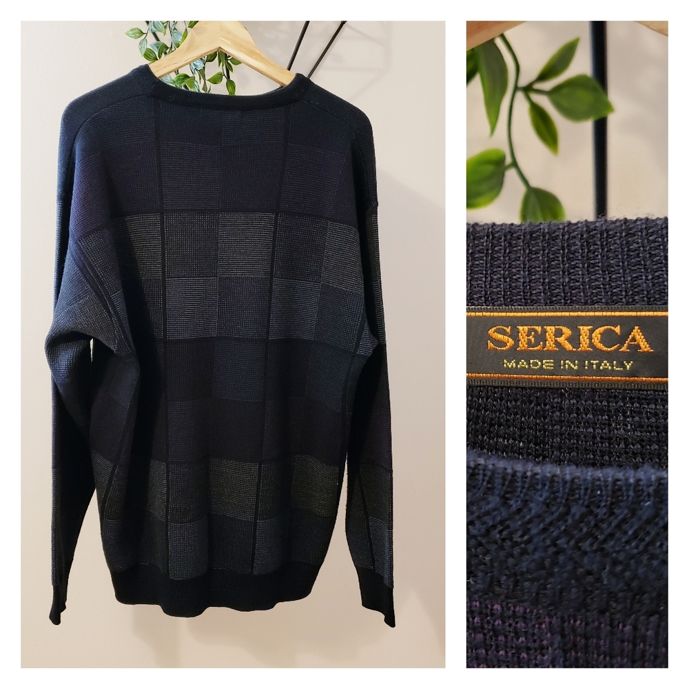 ITALIAN MERINO WOOL CREWNECK HIGH END DAD SWEATER